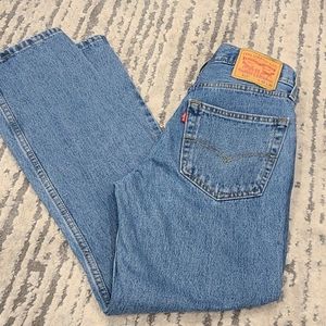 Levi 516 vintage high rise med wash jeans